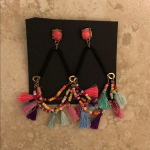 Colorful dangle earrings